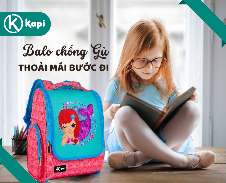 Balo chống gù Kapi giúp trẻ thoải mái bước đi