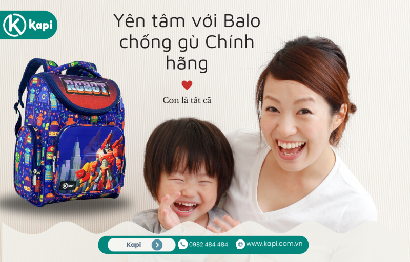 Vì sao bố mẹ nên chọn balo chống gù chính hãng cho bé?